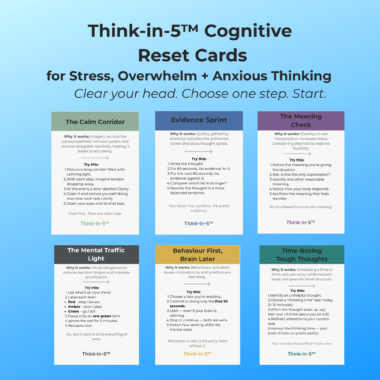 Think-in-5™ Thought Reset Card Deck (Digital Download)