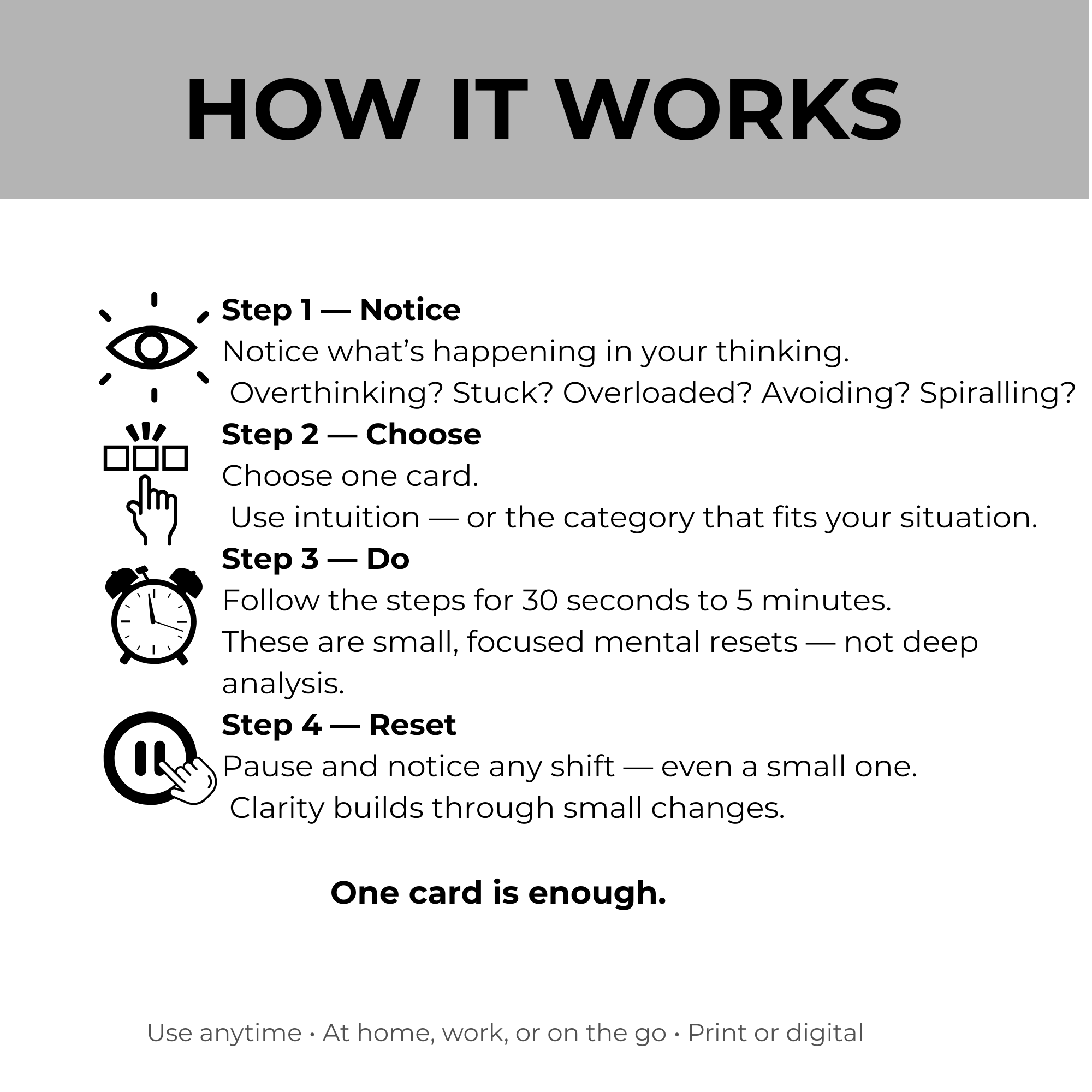 Think-in-5™ Thought Reset Card Deck (Digital Download) - Image 2